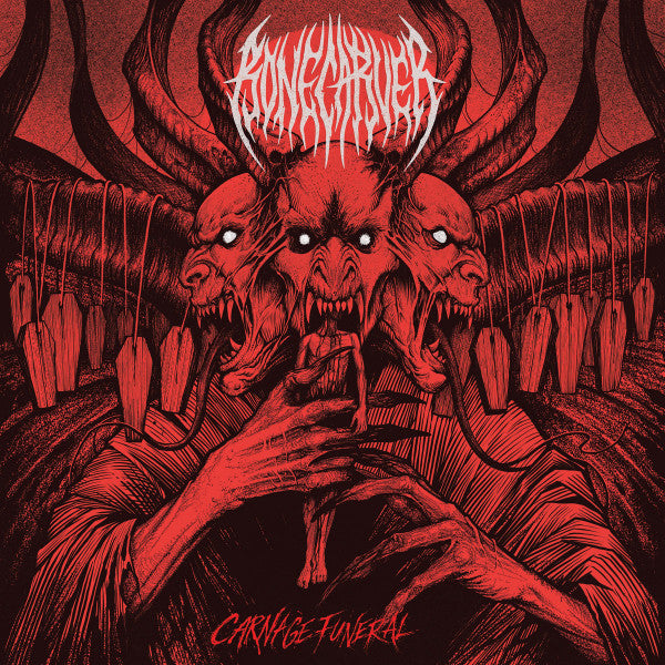 Bonecarver - Carnage Funeral (LP, red/black splatter)