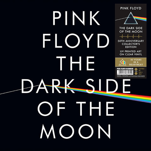 Pink Floyd - Dark Side Of The Moon (2xLP, 50th Ann. Edition, UV Printed Art on Clear Vinyl)