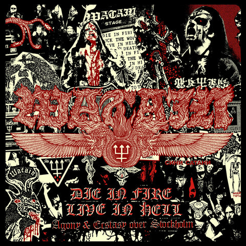 Watain - Die In Fire - Live In Hell (2xLP, transparent yellow and red vinyl)