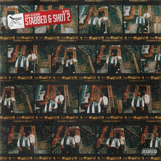 Benny The Butcher & 38 Spesh - Stabbed & Shot 2 (LP, clear with red and black swirl vinyl)