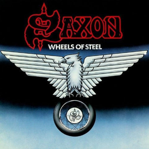 Saxon - Wheels Of Steel (LP, blue & white splatter vinyl)