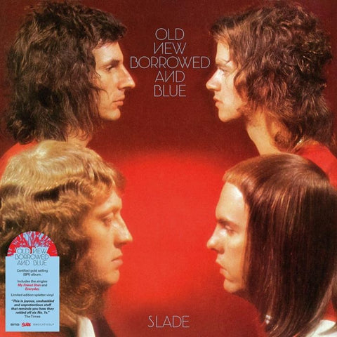 SALE: Slade - Old New Borrowed And Blue (LP, red/blue splatter) was £24.99