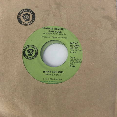 Frankie Beverly's Raw Soul - What Color (7")
