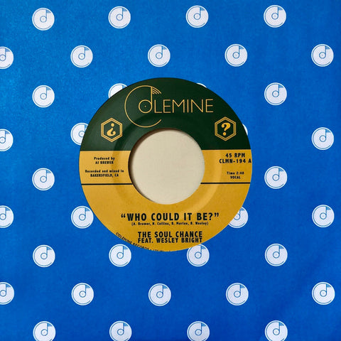 The Soul Chance feat Wesley Bright - Who Could It Be?/Goodbye (7", purple vinyl)