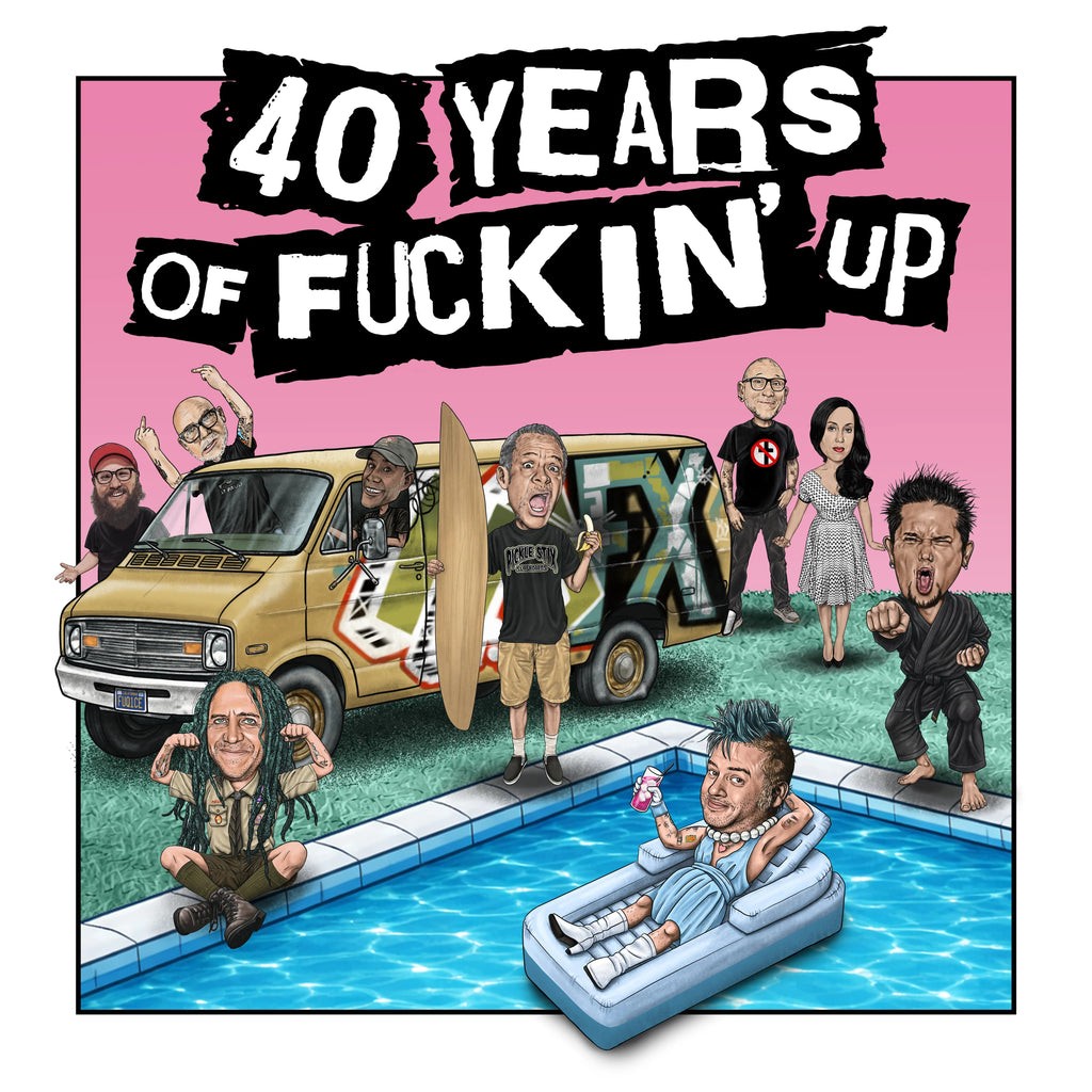 NOFX - 40 Years Of Fuckin' Up : A Film By NOFX (LP, pink vinyl)