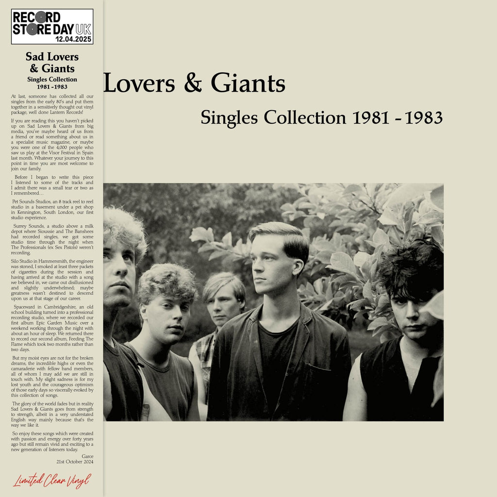 [RSD25] Sad Lovers & Giants - Singles collection 1981-1983 (LP, Clear)