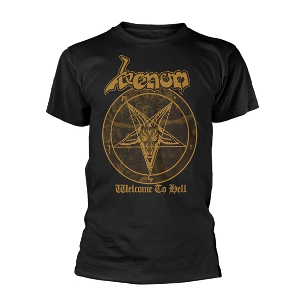 [T-shirt] Venom - Welcome To Hell (gold on black) [XL]