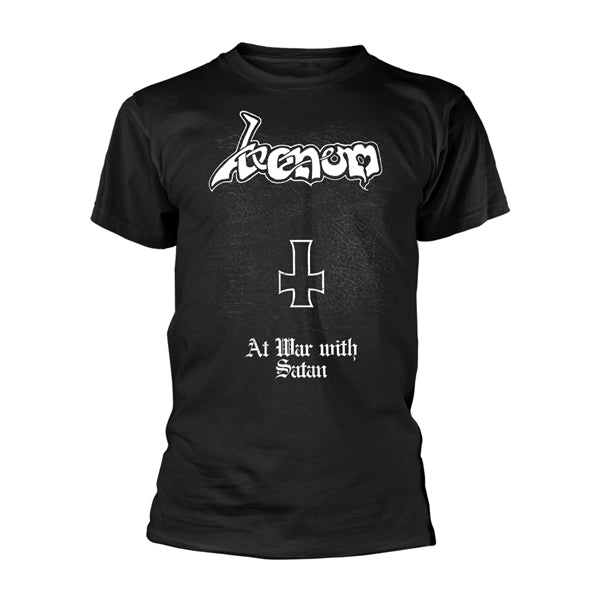 [T-shirt] Venom - At War With Satan (white on black) [XL]