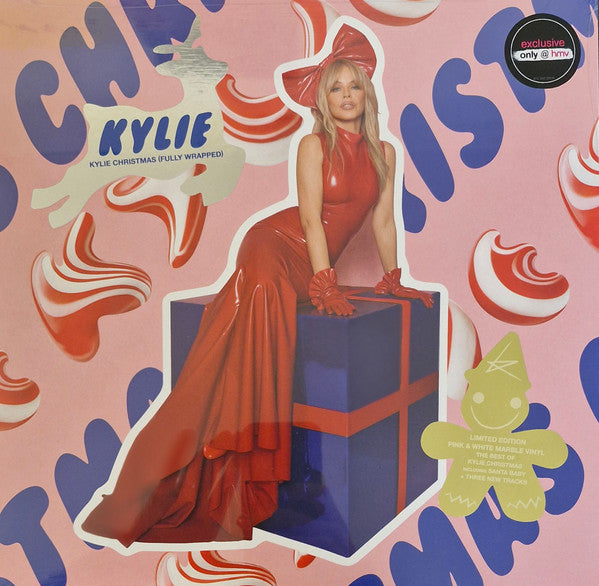 Kylie - Kylie Christmas (Fully Wrapped) (LP, pink/white marble)