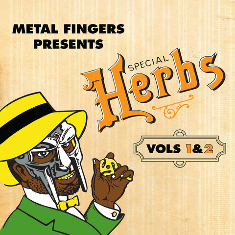 Metal Fingers (MF DOOM) - Special Herbs Vols 1 & 2 (2xLP, Mustard Yellow vinyl)
