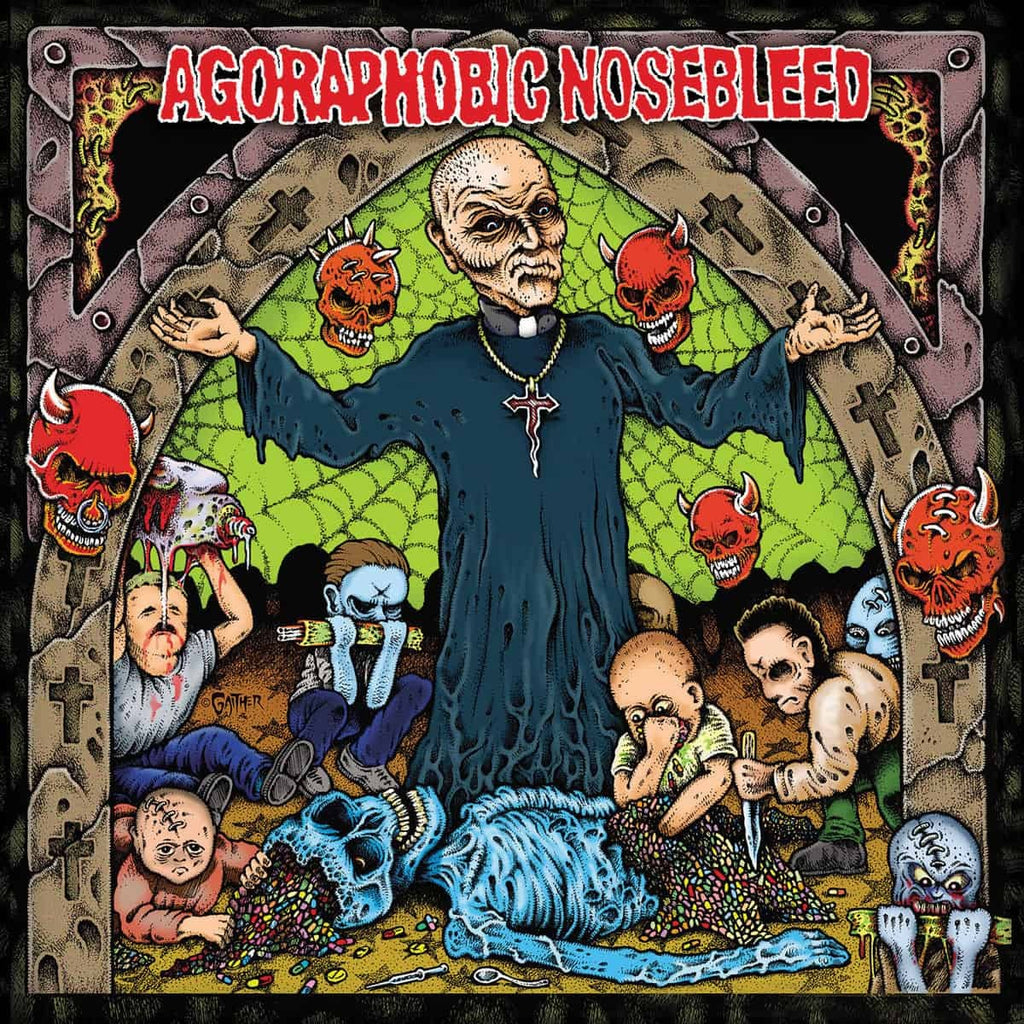 Agoraphobic Nosebleed - Altered States Of America/ANBRX II Delta 9 (LP, electric blue with splatter vinyl)