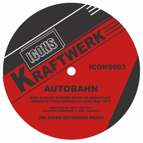Kraftwerk - Autobahn (Jim Rider Remixes) (12", red smoke vinyl)