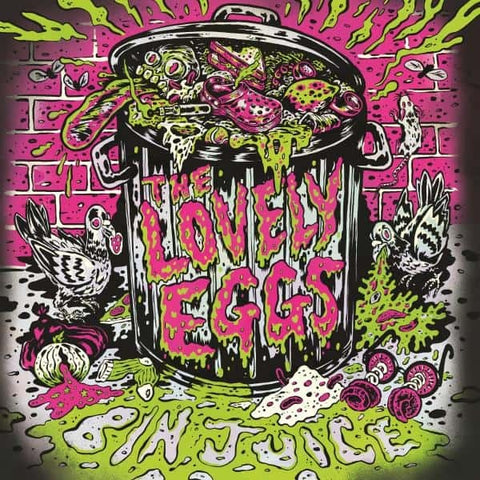 The Lovely Eggs - Bin Juice (LP, neon toxic slime green vinyl inc bin bag outer sleeve)