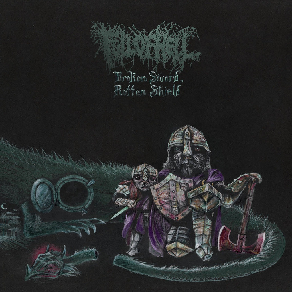 Full Of Hell - Broken Sword, Rotten Shield (10", white with black, oxblood and sea blue splatter vinyl)