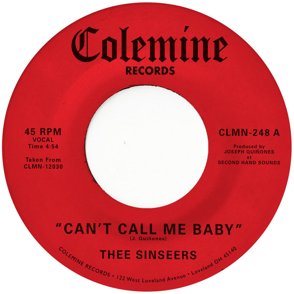 Thee Sinseers - Can't Call You Baby/Take A Chance (7", red vinyl)