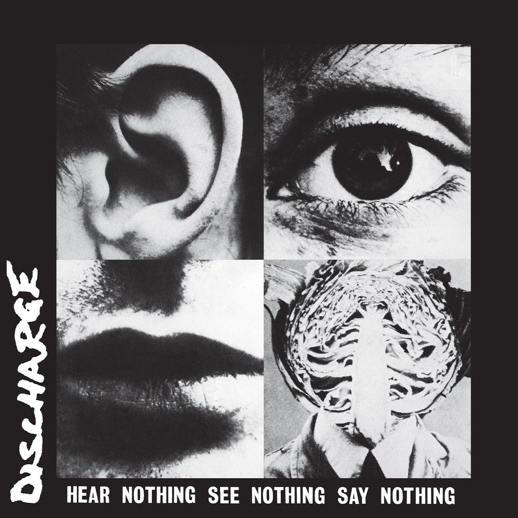 Discharge - Hear Nothing See Nothing Say Nothing (LP, white/black swirl vinyl)