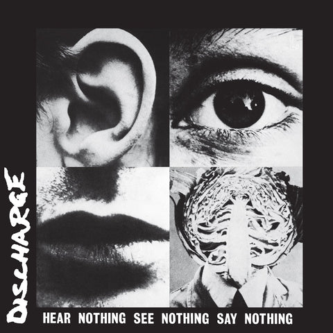 Discharge - Hear Nothing See Nothing Say Nothing (LP, white/black swirl vinyl)