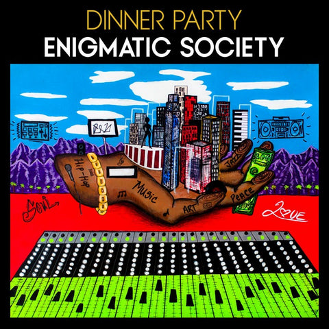 Dinner Party - Enigmatic Society (LP, black and white splatter vinyl)
