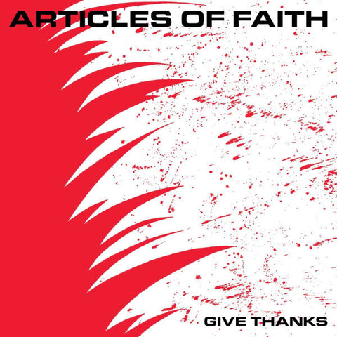 Articles Of Faith - Give Thanks (LP, Broken Warning white with red marble vinyl)