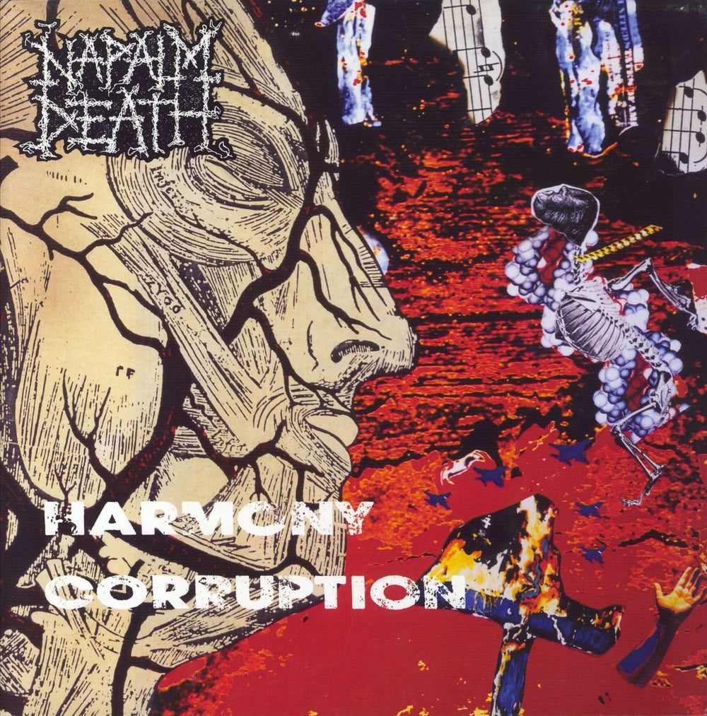 Napalm Death - Harmony Corruption (2xLP, premium edition, red and light blue vinyl)