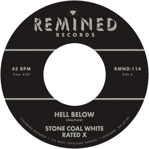 Stone Coal White Rated X - Hell Below/Free (7", red opaque vinyl)