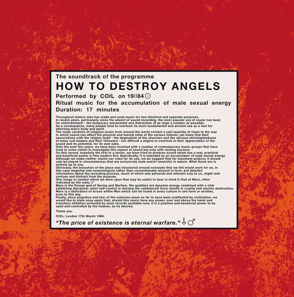 Coil - How To Destroy Angels (LP, etched vinyl)