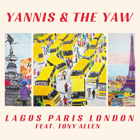 Yannis & The Yaw (feat Tony Allen) - Lagos Paris London (12", transparent red vinyl)