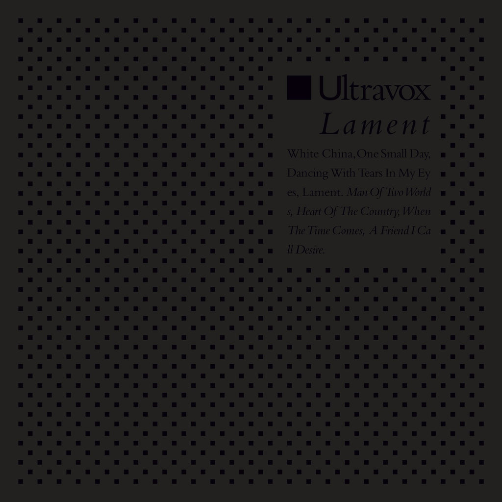 Ultravox - Lament (2xLP, half-speed remaster, etched vinyl)