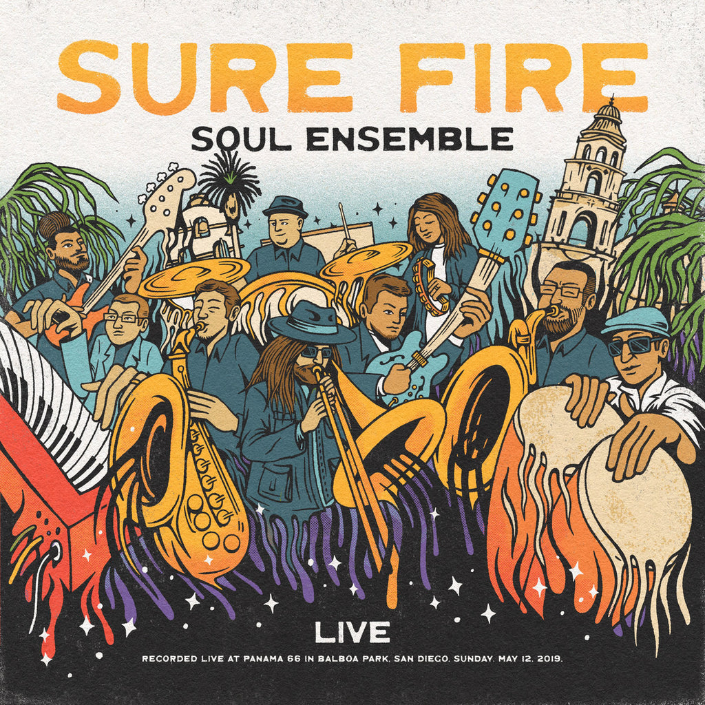 The Sure Fire Soul Ensemble - Live At Panama 66 (LP, clear with orange swirl vinyl)