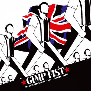 Gimp Fist - Marching On And On (LP, clear with blue and black splatter vinyl)