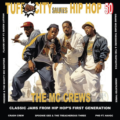 SALE: Various Artists - Tuff City Salutes Hip Hop 50: The MC Crew Jams (LP+7", gold vinyl) was £26.99
