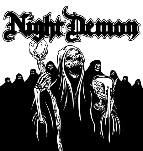 Night Demon - s/t (LP, black/white smash vinyl)