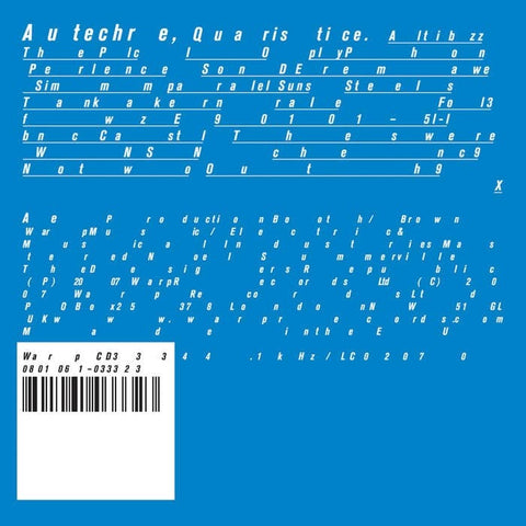 Autechre - Quaristice (2xLP)