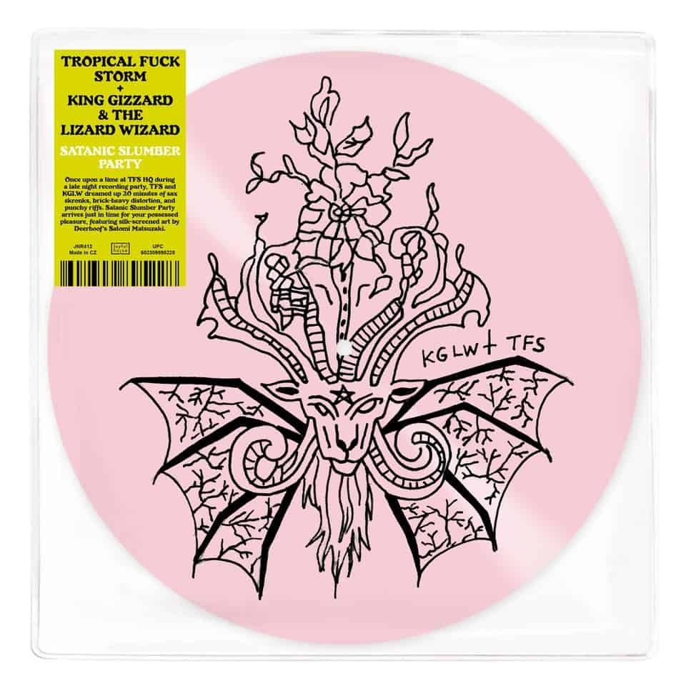 Tropical Fuck Storm + King Gizzard & The Lizard Wizard - Satanic Slumber Party (12", pink etched vinyl)