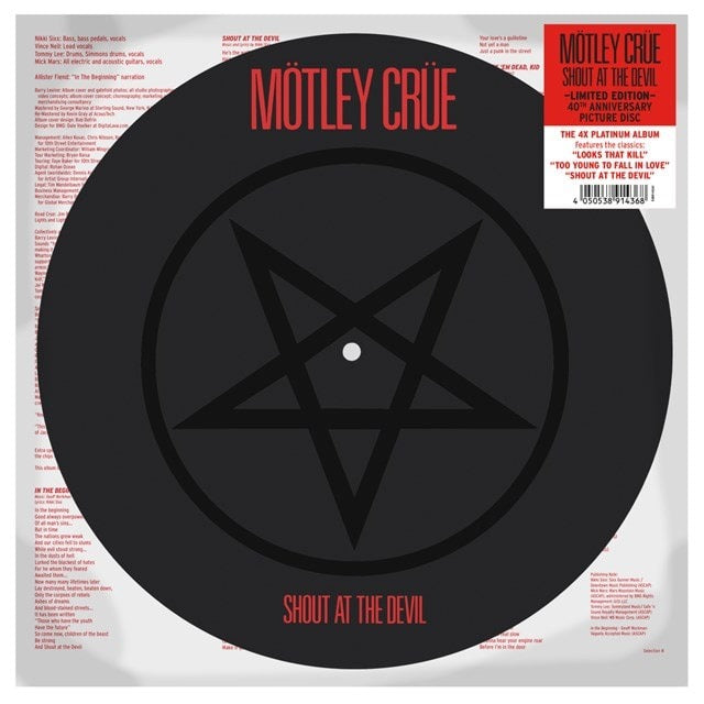Mötley Crüe - Shout At The Devil (LP, picture disc)