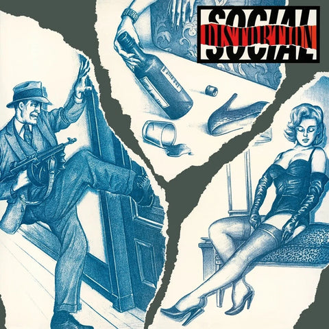 Social Distortion - s/t (LP, translucent red/black/white marbled vinyl)