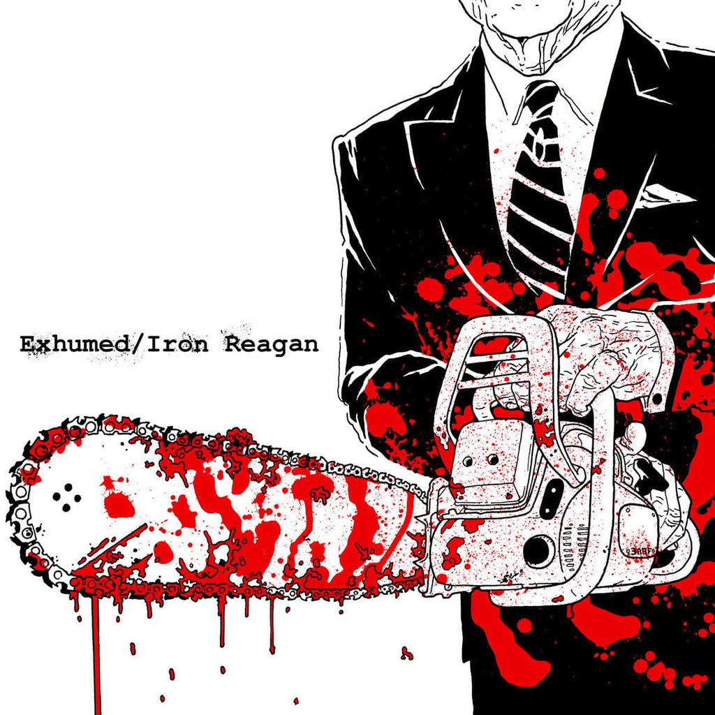 Exhumed/Iron Reagan - split (LP, blood cloud vinyl)