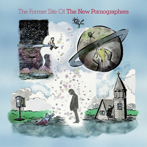 PREORDER - The New Pornographers - The Former Site Of (LP, orange and red marbled vinyl)