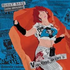 Honey Bane/Fatal Microbes - Violence Grows (12", black and blue vinyl)