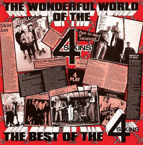 4 Skins - The Wonderful World Of The 4 Skins (LP, transparent red vinyl)