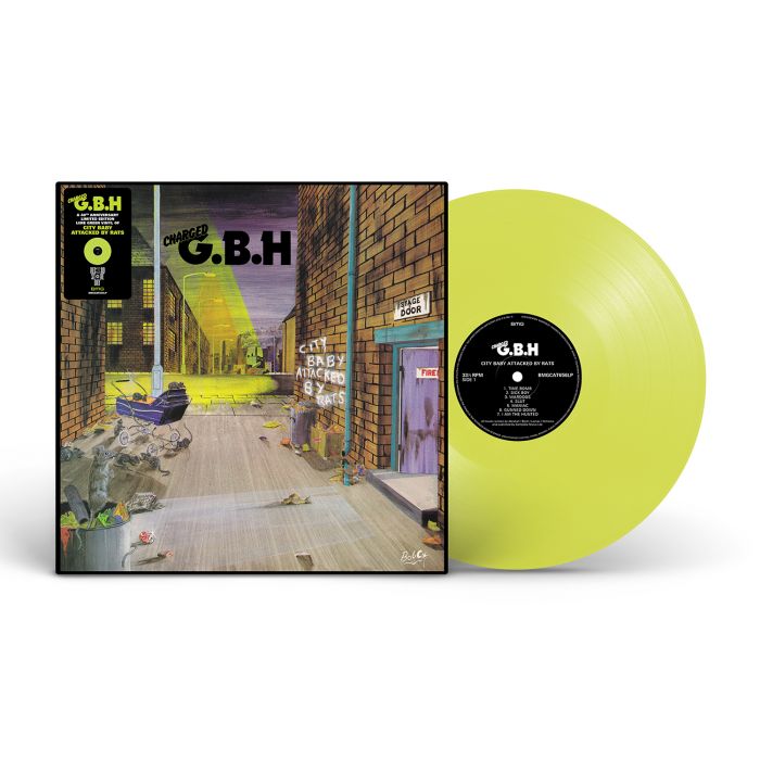 SALE: G.B.H. (GBH) - City Baby Attacked by Rats (LP, lime green vinyl) was £27.99