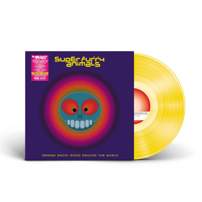 SALE: Super Furry Animals - Rings Around the World: B-Sides (LP, yellow vinyl) was £28.99