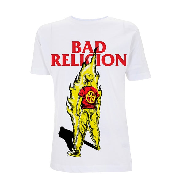 [T-shirt] Bad Religon - Boy On Fire (white) [L]
