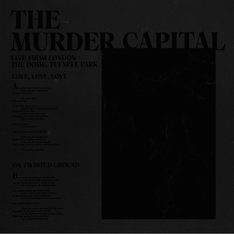 [RSD20] The Murder Capital - Live from London: The Dome, Tufnell Park (12")