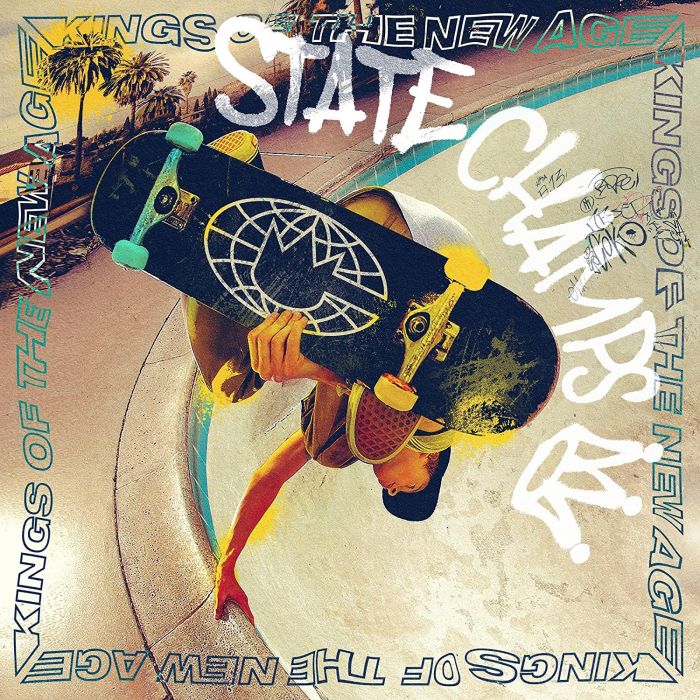 SALE: State Champs - Kings Of The New Age (LP, yellow neon & black pinwheel vinyl) was £20.99