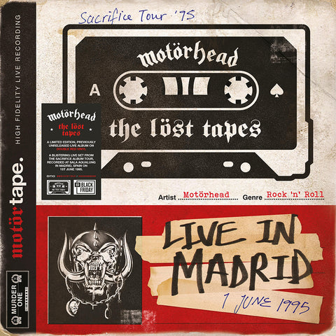 Motorhead - The Lost Tapes Vol. 1: Live In Madrid 1995 (2xLP, red vinyl)