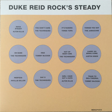Various - Duke Reid Rock's Steady LP (orange vinyl)