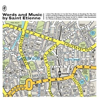 Saint Etienne - Words And Music By Saint Etienne (LP, white vinyl with black, yellow and green splatter)